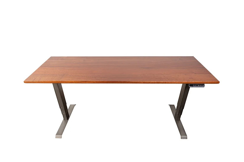 sapele premier sit-stand office desk