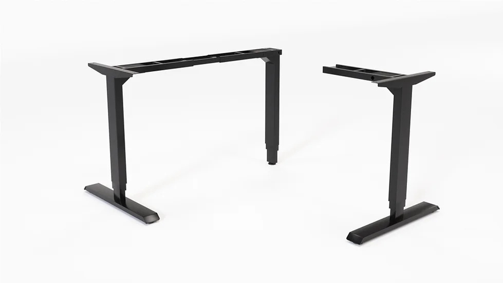 L Unit 3-Stage Sit-Stand Desk Base black