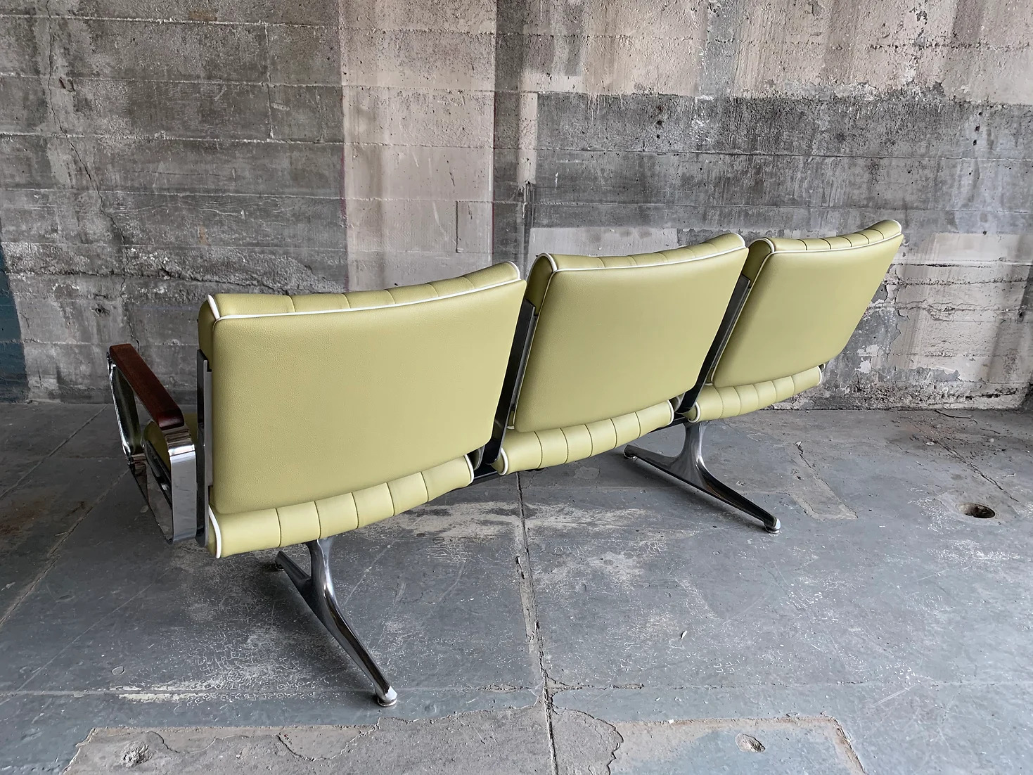 Bridgetown Avocado Cream 3 Seat Studio Couch