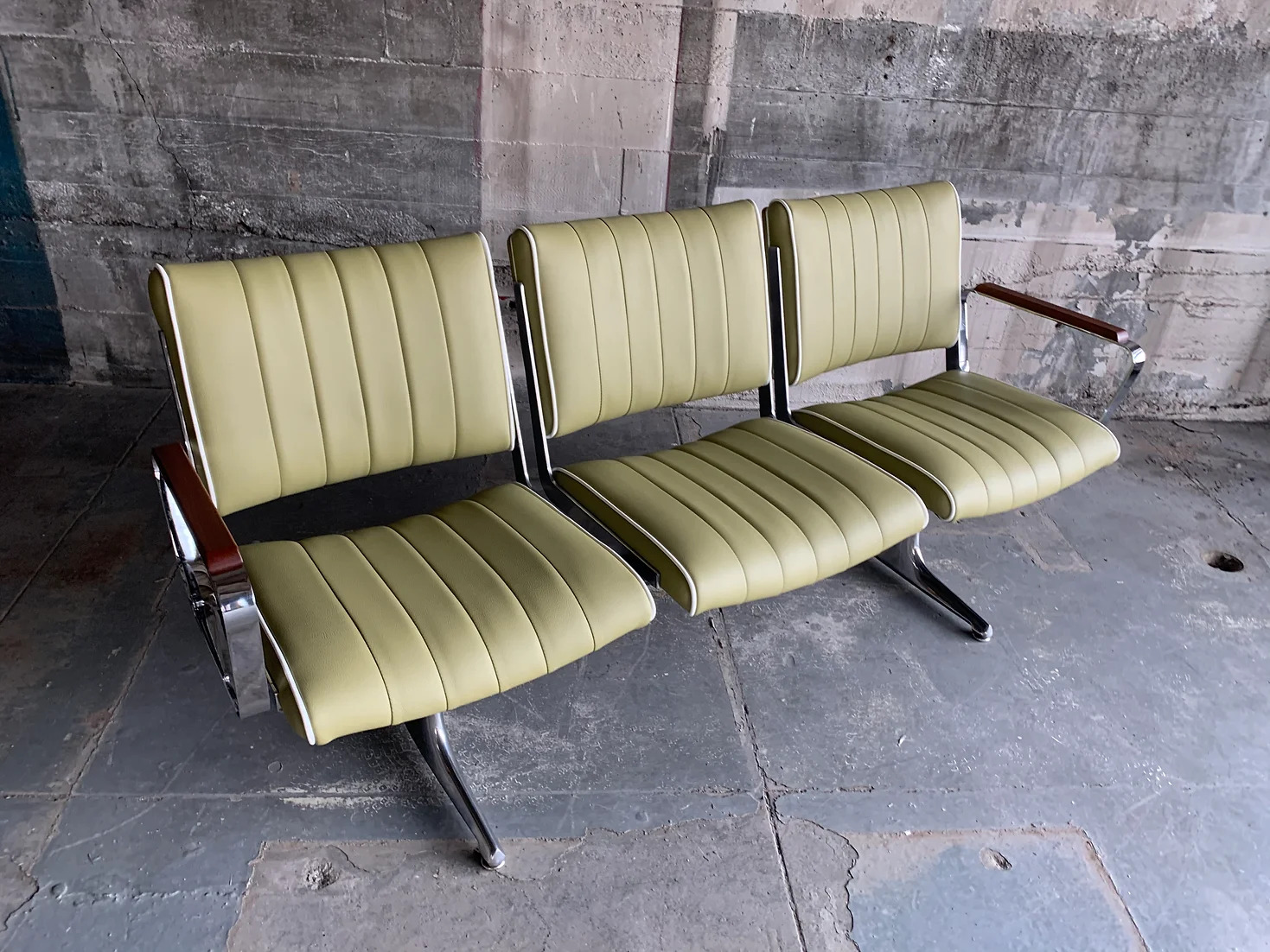 Bridgetown Avocado Cream 3 Seat Studio Couch