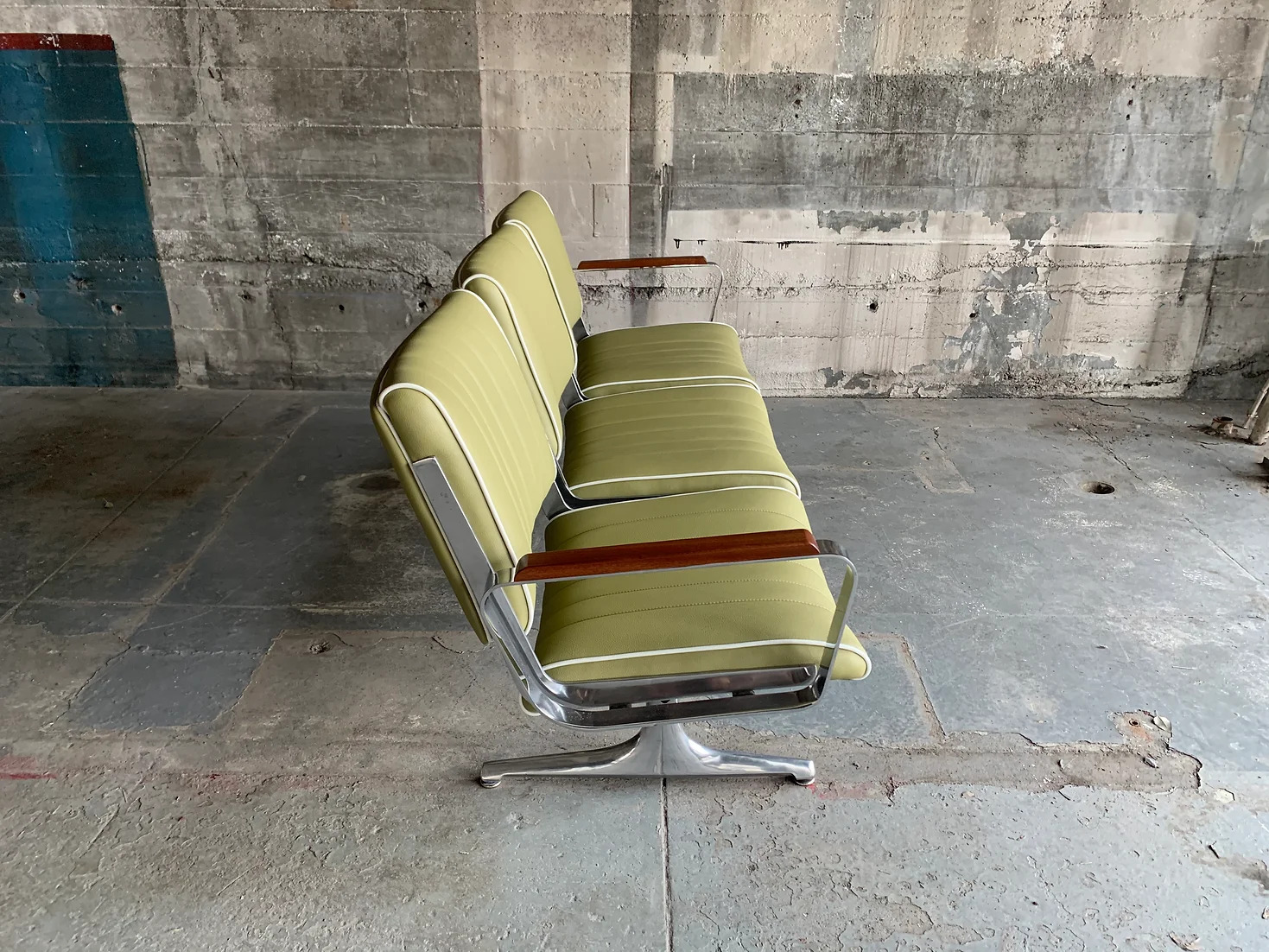 Bridgetown Avocado Cream 3 Seat Studio Couch