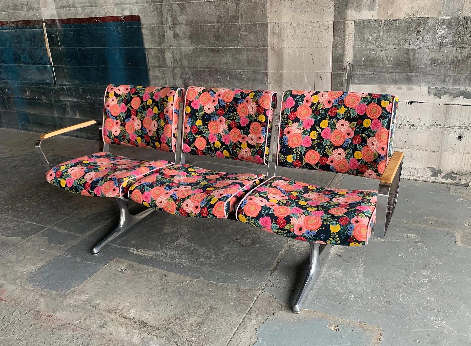 Bridgetown Flower Power Studio Couch