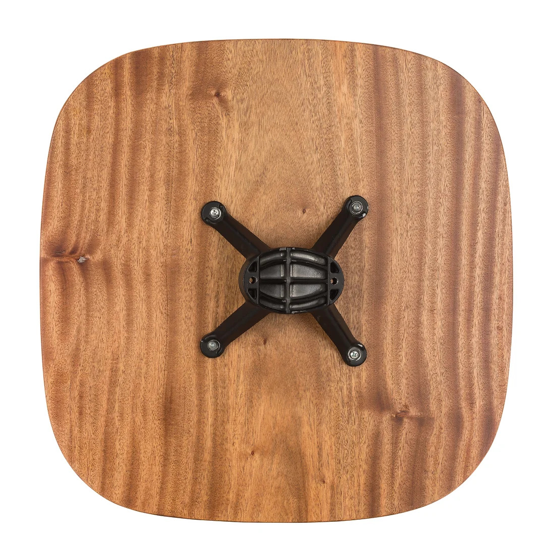 Burnside Black Leather Studio Sofa with Table