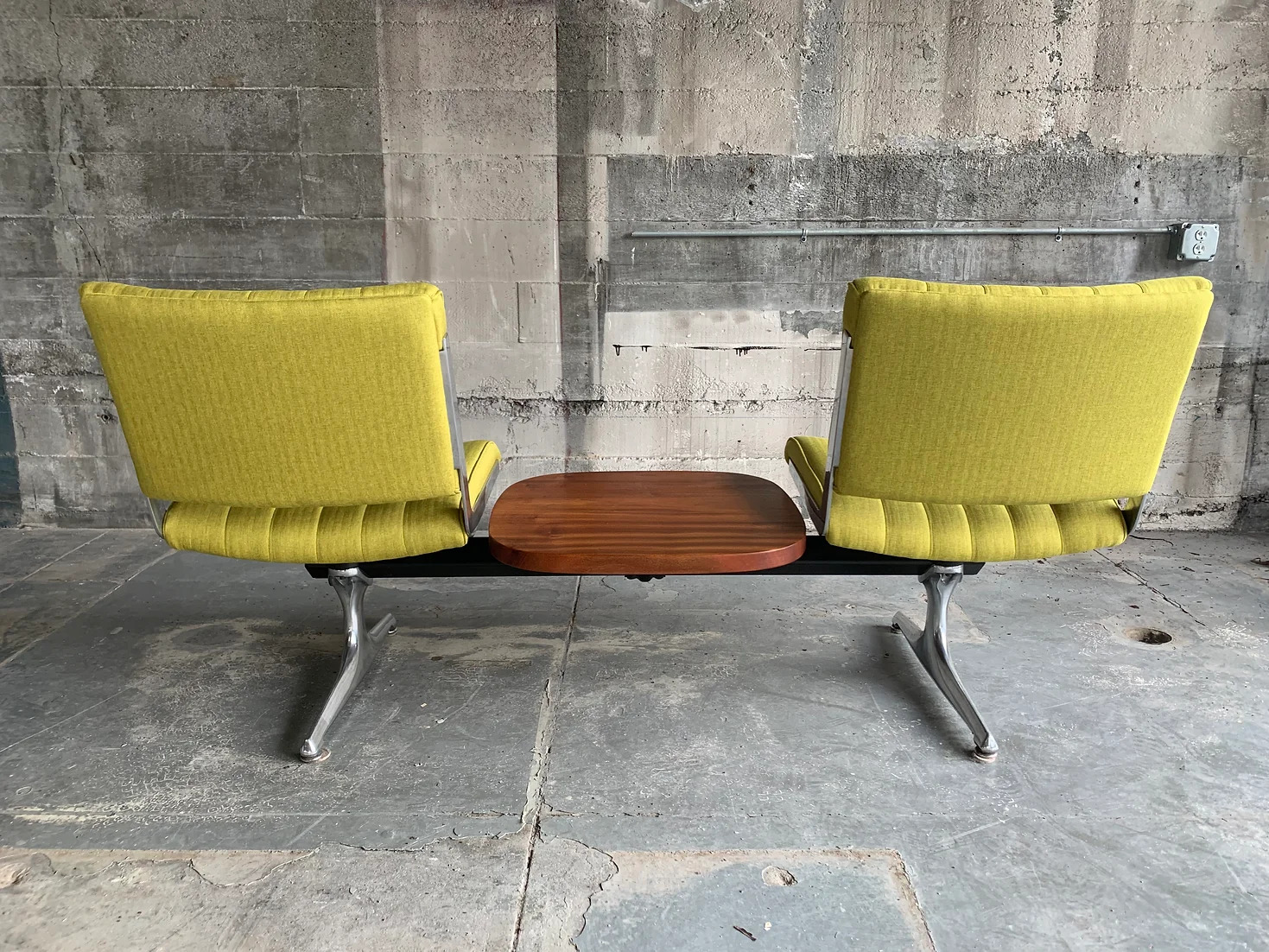 Cascadia Limon Tweed Studio Couch with Table