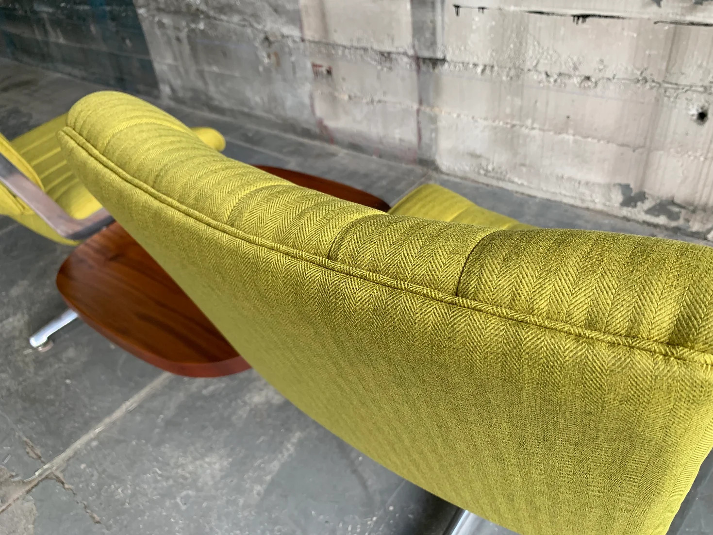 Cascadia Limon Tweed Studio Couch with Table