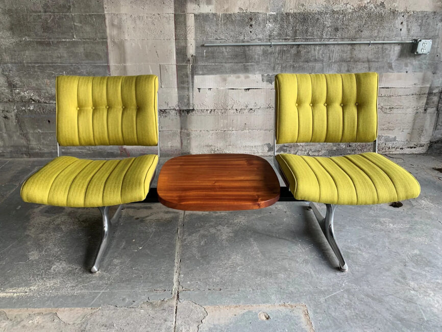 Cascadia Limon Tweed Studio Couch with Table