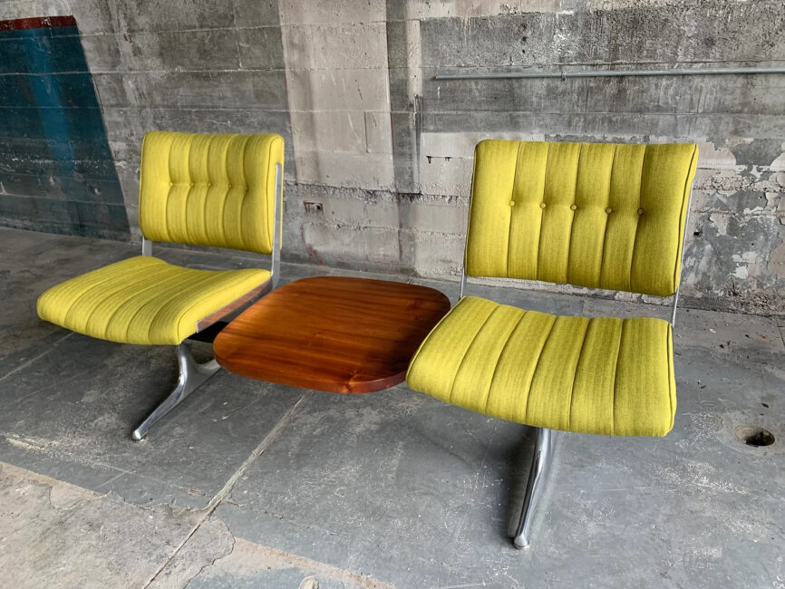 Cascadia Limon Tweed Studio Couch with Table