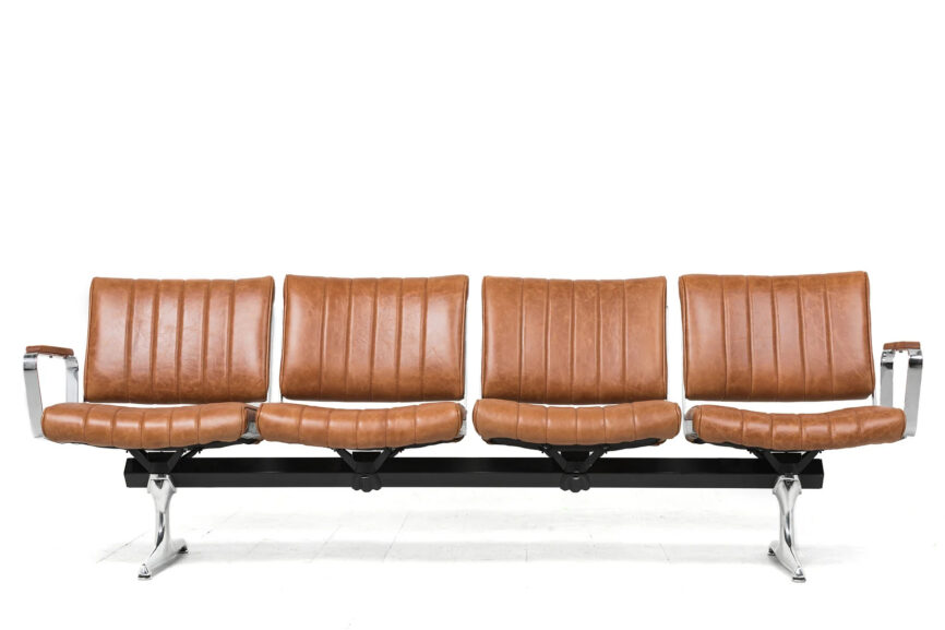 Hawthorne Brown Leather Studio Sofa