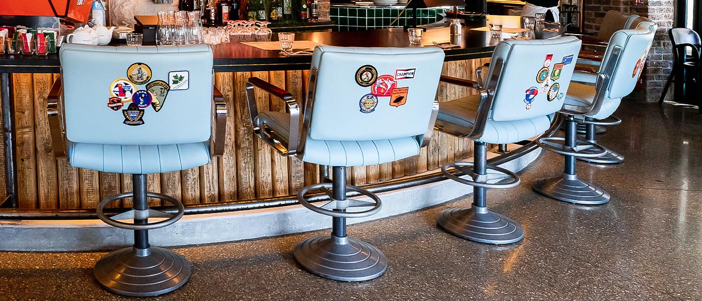 Commercial furniture projects Aux Trois Obus Paris France