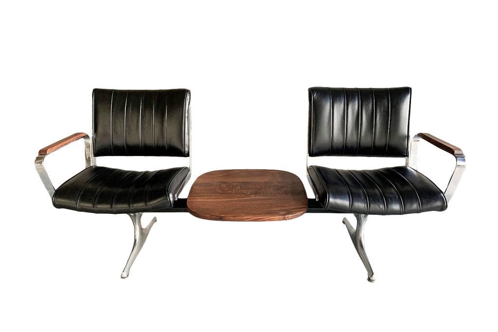 chromcraft airport bench